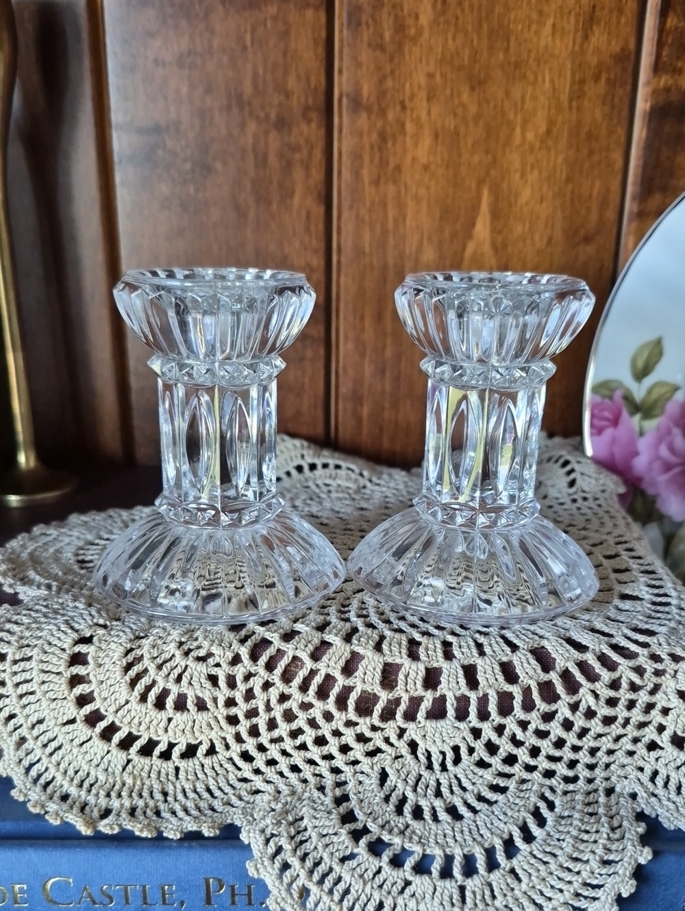 Mikasa "Jubilation" fluted crystal Candle Holders